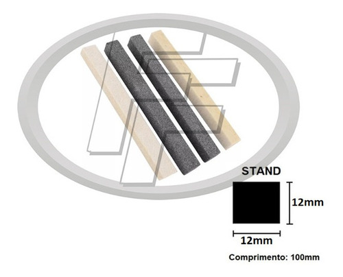 Kit Pedra E Feltro Brunidor Cilindro 12x12x100mm 