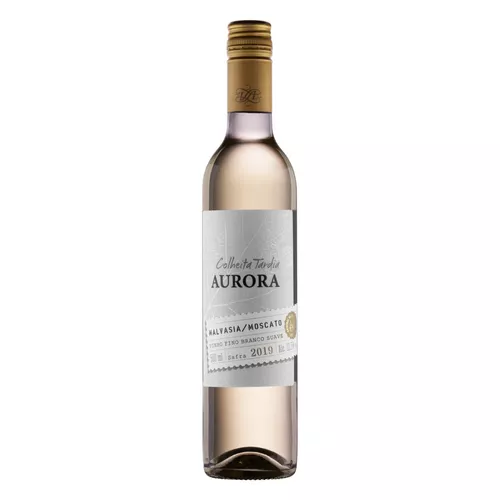 Imagem 1 de 2 de Vinho branco suave Moscato, Malvasia Aurora Colheita Tardia 2019 adega Cooperativa Vinícola Aurora 500 ml