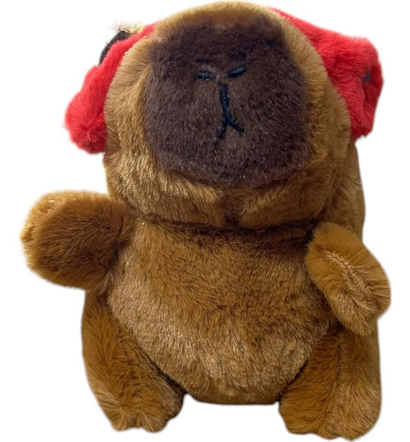 Llavero Peluche Carpincho Capybara Auriculares Con Sonido