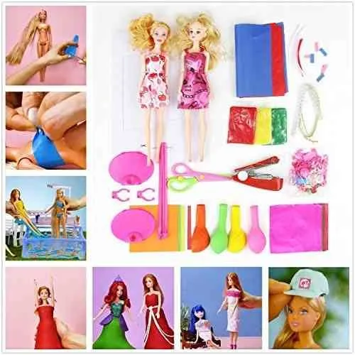 ropa barbie con globos