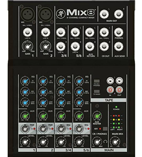 Mackie Mix8 Mezcladora 8 Canales