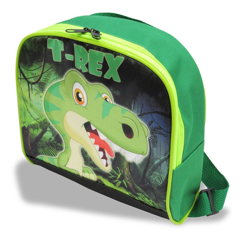 Kit Escolar Infantil Mochila Costas Dinossauro Trex Tam G