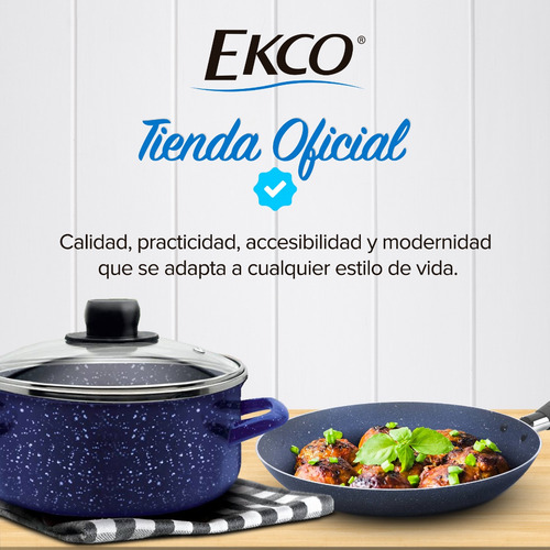 Sartén Antiadherente Ekco 20 Cm De Aluminio - Rojo