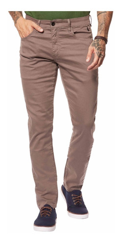 Imagem 1 de 9 de Calça Masculina Casual Skinny Sarja Color Reserva