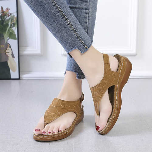 Sandalias De Tacón Plano De Nuevo Estilo 2022, Zapatos De Mu