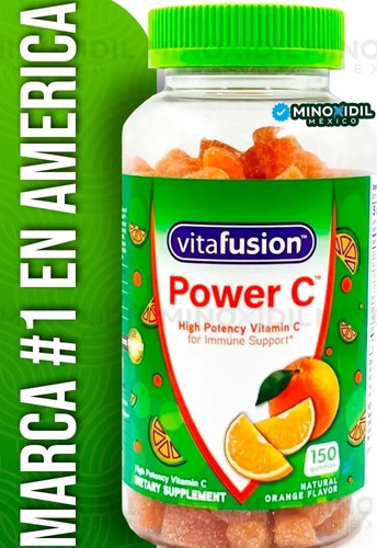 Imagen 1 de 5 de Vitafusion Power C Alta Potencia Sistema Inmune 150 Gomitas