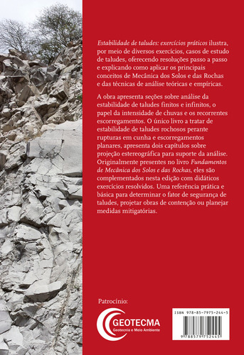 Estabilidade De Taludes, De Fiori Pio. Editorial Editora Oficina De Textos Em Português