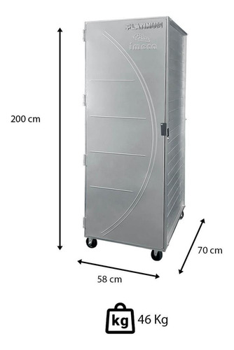 Carrinho Para Pães Câmara Para 20 Assadeira 58x70 Imeca Alum