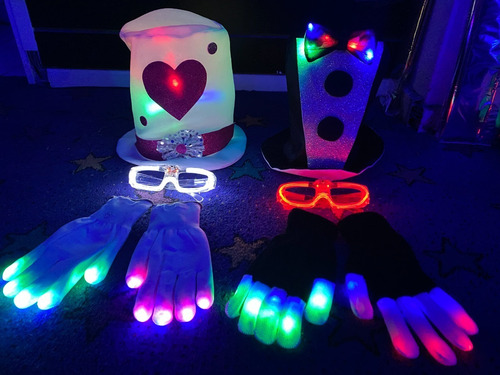 Imagen 2 de 9 de Especial Homenajeado Novia Novio Pack Cotillón Luminoso Led