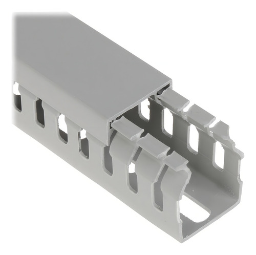 V6k2525 Arno Canali Canaleta Ranurada Pvc 25x25 Mm 1x1puLG Color Gris