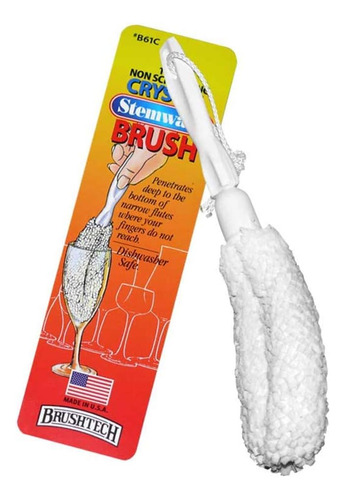 Cepillo Para Lavar Copas De Cristal Brushtech B61c, Antiarañ