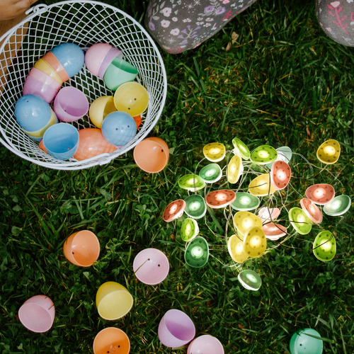 Cadena De Luces Led Con Forma De Conejito De Pascua, 5 M