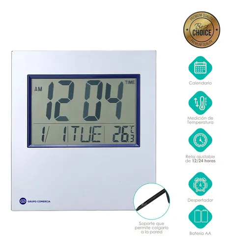 Reloj digital de pared numeros grandes hotsell
