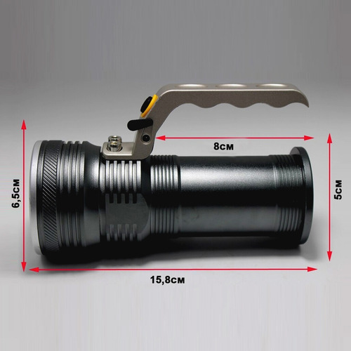 Imagen 5 de 10 de Linterna 8000 Lumenes Recargable Usb Reflector Farol Mano