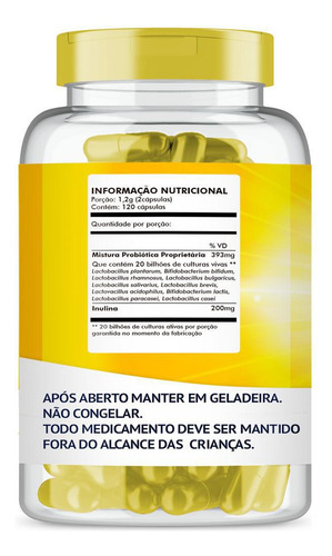 Probio 10 Probiotico Com 120 Cápsulas