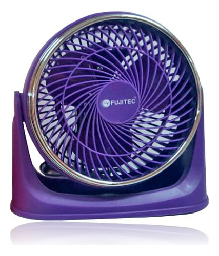 Ventilador De Mesa Fujitec Cf-4008 De 8 Morado Cantidad De Aspas 3 Diámetro 8   Frecuencia 50 Hz Material De Las Aspas Plástico