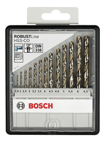 Conjunto Broca Bosch Metal Hss Cobalto 13 Pecas Maquifer