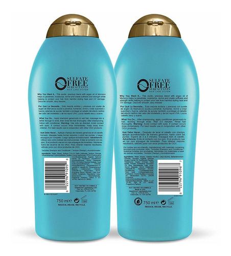 Ogx Renovación + Aceite De Argán De Marruecos Champú Y Acond