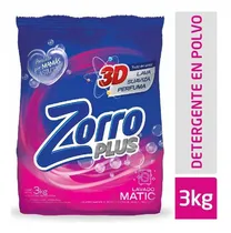 Comprar Pack X 48 Unid. Jabon En Polvo  Matic Clas 3 Kg Zorro Jabon