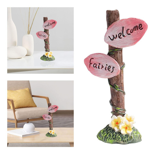 2 Fairy Garden Ornament Micro Paisaje Accesorios Para La
