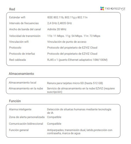 Combo X4 Ezviz H8c 360 1080p Exterior Wifi + 4 Memoria 128gb