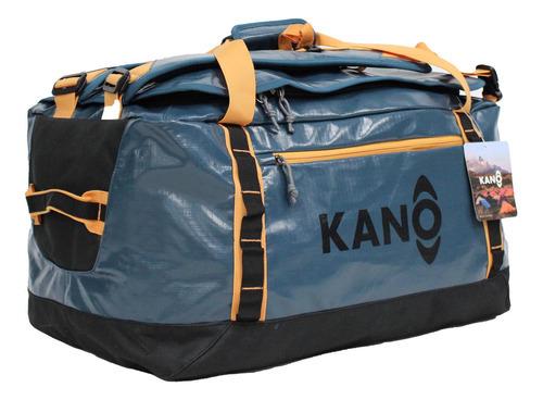 Bolso Mochila Impermeable Kano Outdoor 60l Plegable Azul