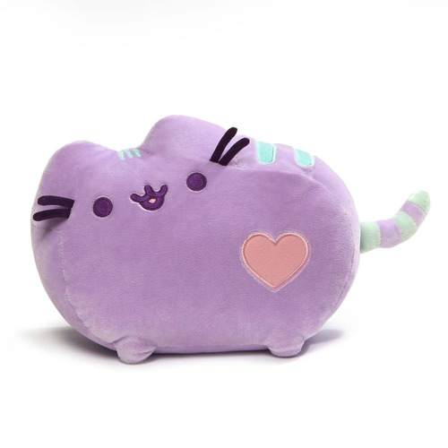 Peluche Gato De Felpa Gund Pusheen Pastel De 12'' Púrpura