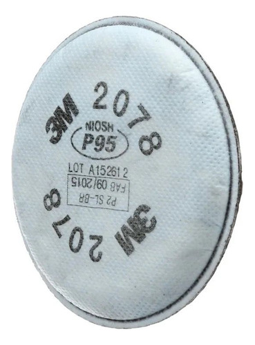 Kit 1 Par Filtro 3m 2078 P95 Pff2 Respirador Particulados