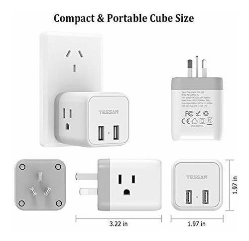 Alemania Japon India Sudafrica Adaptador Conector Viaje Ts