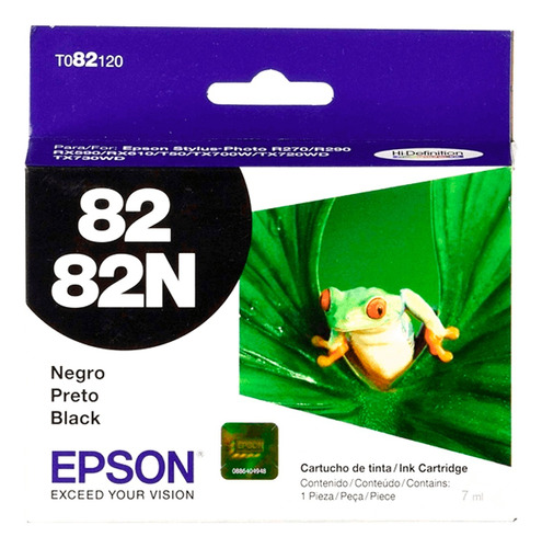 Tinta Epson 82 Negro T082120-al R270/rx590