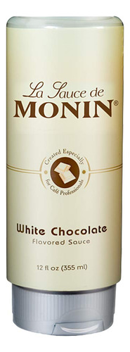 Monin - Salsa De Chocolate Blanco Gourmet, Cremosa Y Mantequ