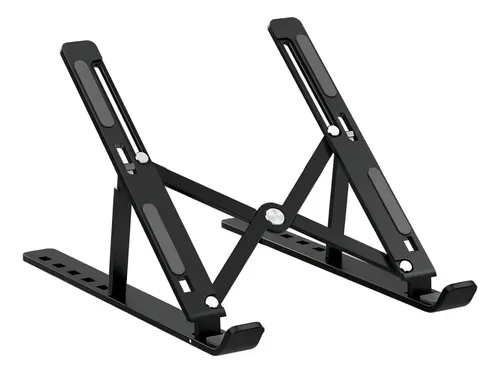 Suporte Notebook Ergonômico Wk Waka Alumínio Dobrável Preto