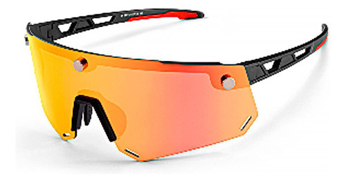 Óculos De Sol 2 Em 1 Ciclismo Polarizado Preto Rockbros