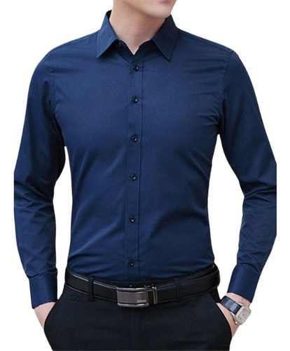 Camisas Slim Fit Alicrado Hombre