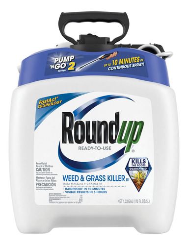 Roundup Weed & Grass Killer Iii Listo Para Usar: Con Pulveri