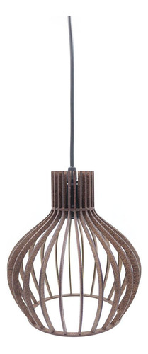 Lustre Luminoso Pendente Teto Varanda Turin Mdf E27-21x18cm