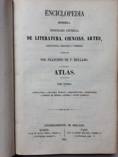 Enciclopedia Moderna (34 Tomos) Francisco De P. Mellado