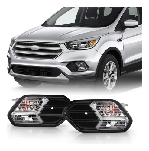 Para Ford Escape Lampara Parachoque Conduccion Luz Par Negra