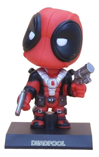 Cabezón Dead Pool De Movimiento Por Vibración Heroes Marvel