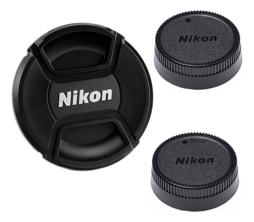 Tapa Frontal Y 2 Traseras 77mm Para Lente Nikon Nikkor Lf-1