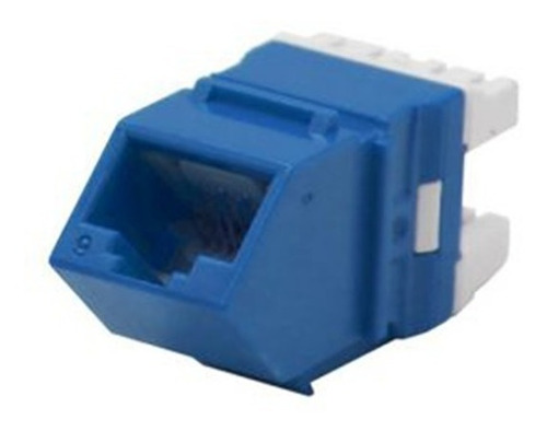 Jack Angular Satra Cat6 Azul, 22 A 24 Awg, 45°