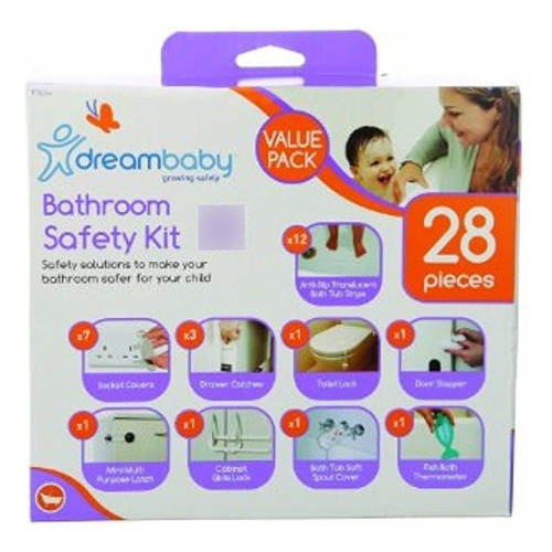 Dreambaby - Kit De Seguridad Para Baño (28 Piezas)