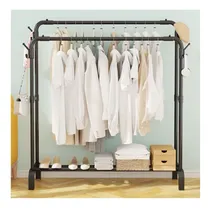 Comprar Colgador Perchero Organizador De Ropa Con Doble Barra 150x12