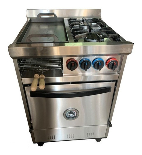 Imagen 1 de 5 de Cocina Industrial Familiar 2h + Plancha C/ Carlitero 58cm.