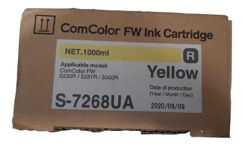 Tinta Riso Comcolor Amarillo Fw 5230r/5231r/5000r