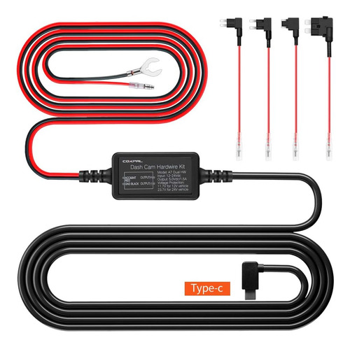 Coxpal Kit De Cables Duros Con Soporte De Fusibles Mini, Acs