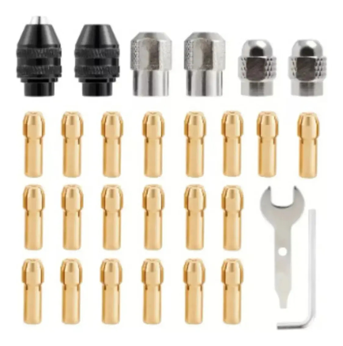 Creator Mandril Porta Brocas M8 Con Chuck De Precisión Compatible Con Herramientas Tipo Dremel 3000 4000, Incluye Tuerca Y Pinzas De 4.3mm, Repuesto Para Mini Esmeril Eléctrico