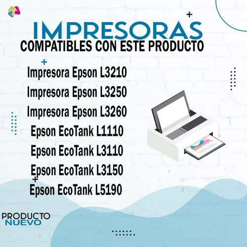 Combo 5 Tintas 544 Originales Epson Epson L1110 L3110 L3160