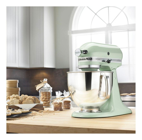 Imagen 3 de 3 de Batidora de pedestal KitchenAid Artisan KSM150PS pistachio 60 Hz 120 V