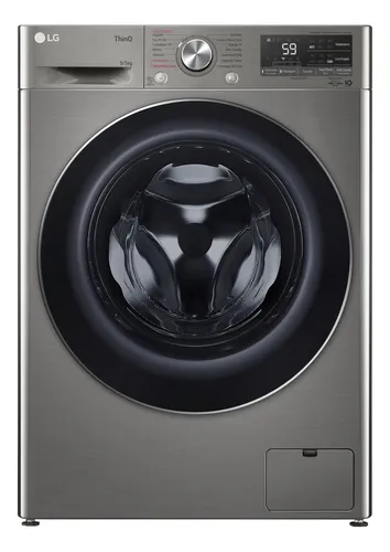Lavasecarropas LG Wd90wvc4s6 Silver Inverter Cf 9kg / 5kg Color Gris